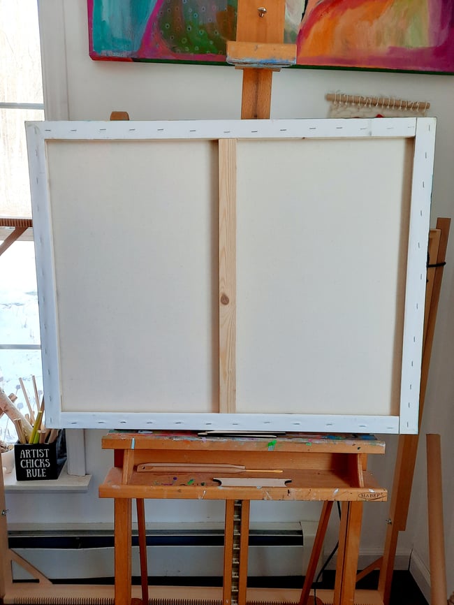 Cozy at home. Original canvas painting