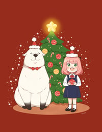 Image 2 of Anya and Bond Christmas Print