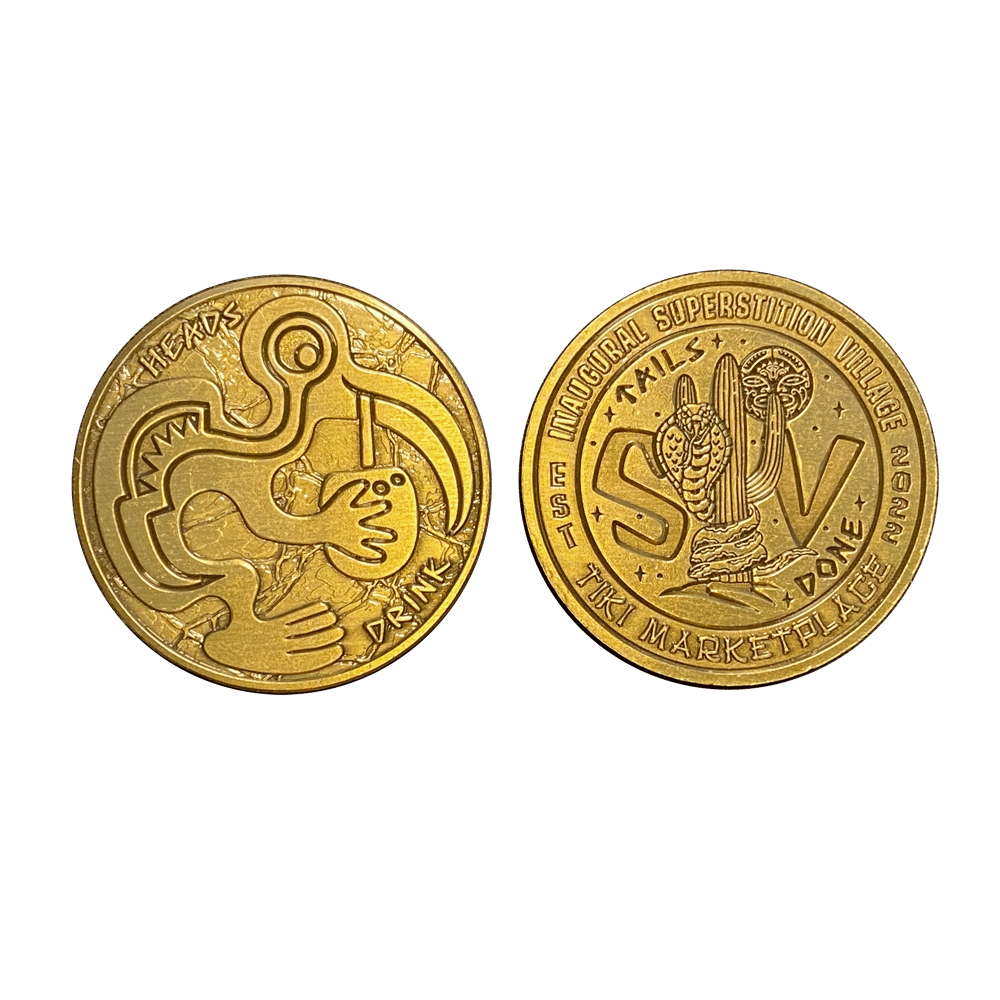 Image of Inaugural Superstition Village Tiki Marketplace Souvenir Coin