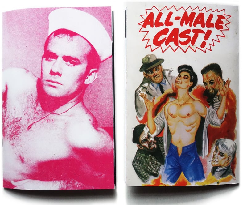 Image of All Male Cast #2 Wild Zine of Vintage Lost Gay Culture Art Movies Gay Bars News and Monsters