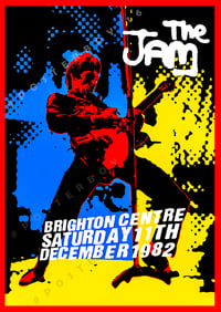 Image 1 of The Jam   "Brighton Centre 1982"   Replica A3 Poster