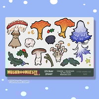 Image 2 of 6.5"x4.5" Mushroomies! Part 2 Sticker Sheet