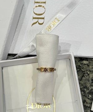 Image of NEW DROP ðŸŽ‰ Authentic Dior Crystal and Gold Ring