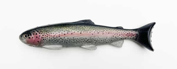 Image of 12” Line Through Trout - Silver Shimmer Green Back
