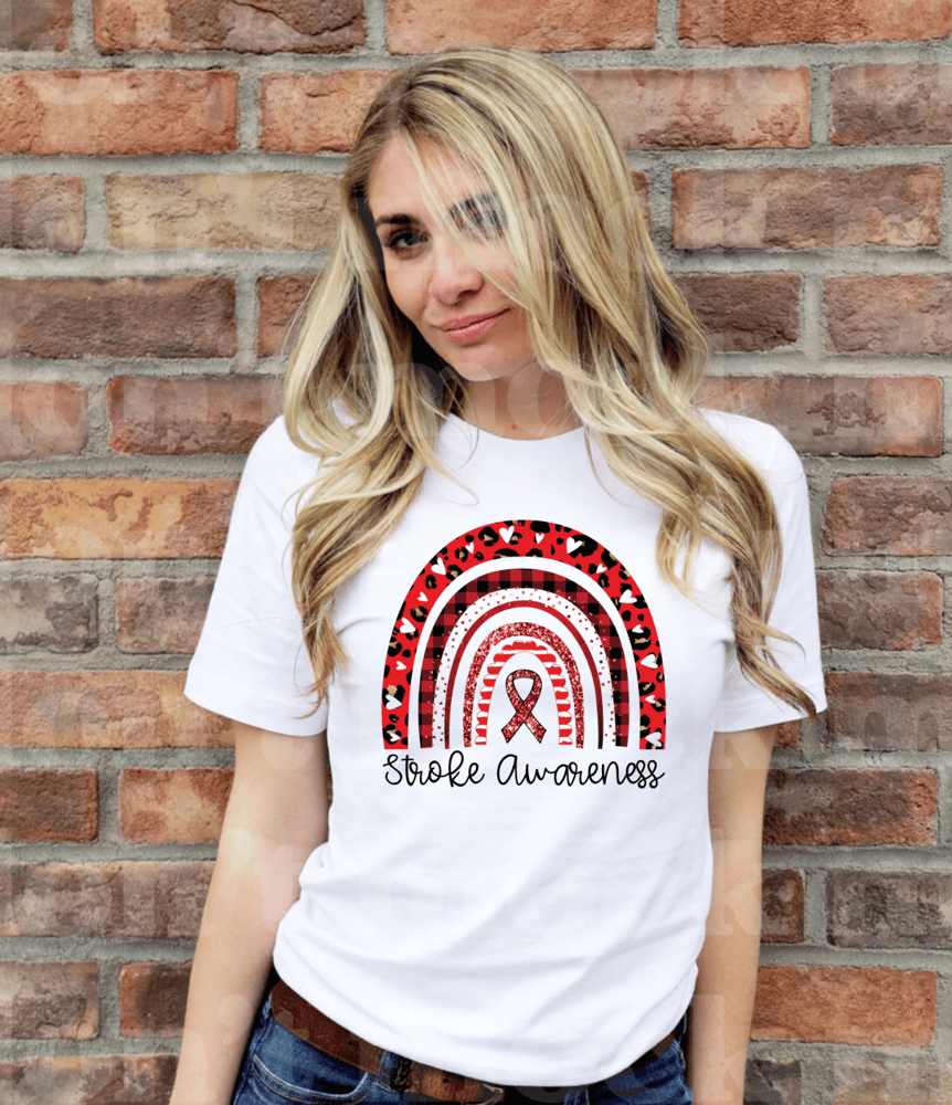Image of Stroke Awareness Leopard Tee