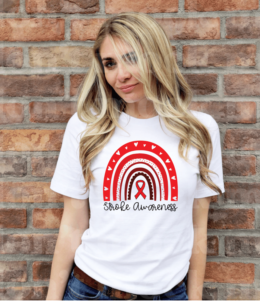 Image of Red Heart Stroke Awareness Tee