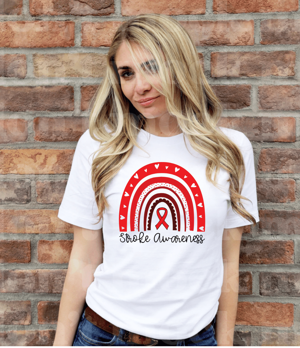 Image of Red Heart Stroke Awareness Tee