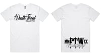 Image 1 of White Death Threat T-Shirt 