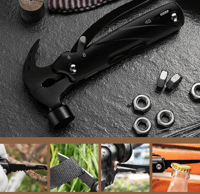 Image 5 of Hammer Multitool 12 in 1 with Knives, Pliers, etc, with Belt Nylon Pouch 