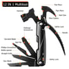 Hammer Multitool 12 in 1 with Knives, Pliers, etc, with Belt Nylon Pouch 