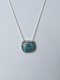 Image 2 of Kingman Turquoise and Sterling Silver Pendant