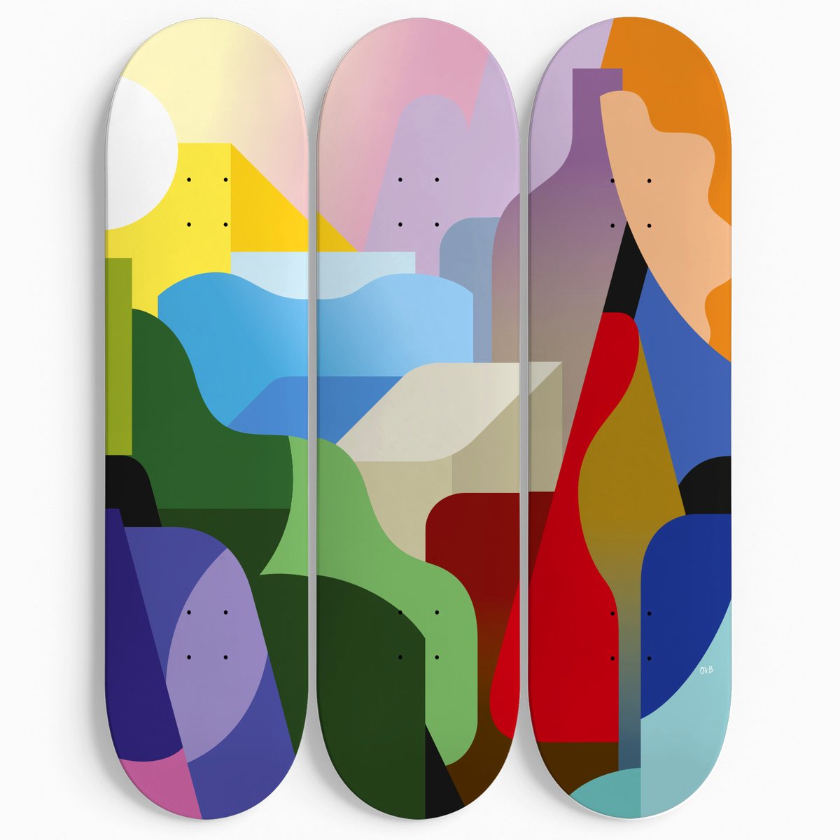 Image of Oli-B - Breakfast with a view Skateboard set