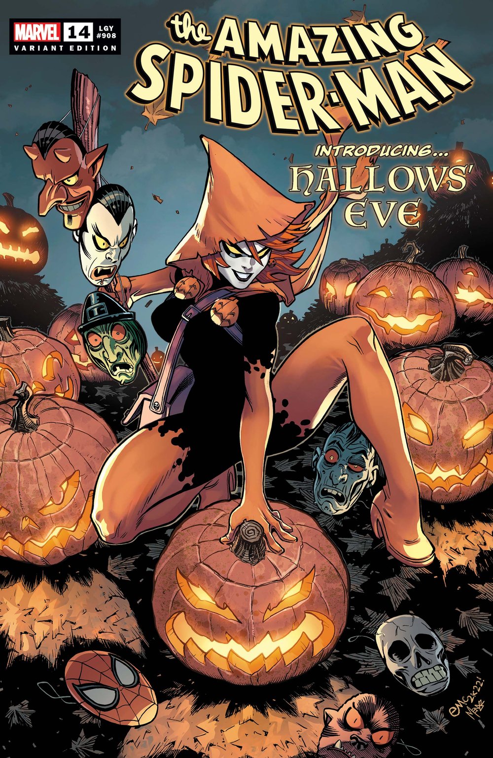 Amazing Spider-Man 14 cover 1st Hallows Eve!