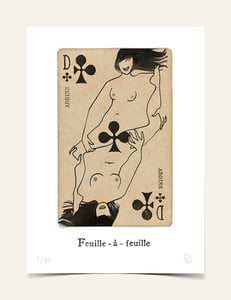 Image of "Feuille à feuille" limited homemade art print