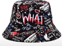 Black Graffiti Bucket Hat