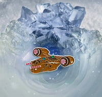 Image 2 of Holiday Gingerbread Razorcrest ship LE pin