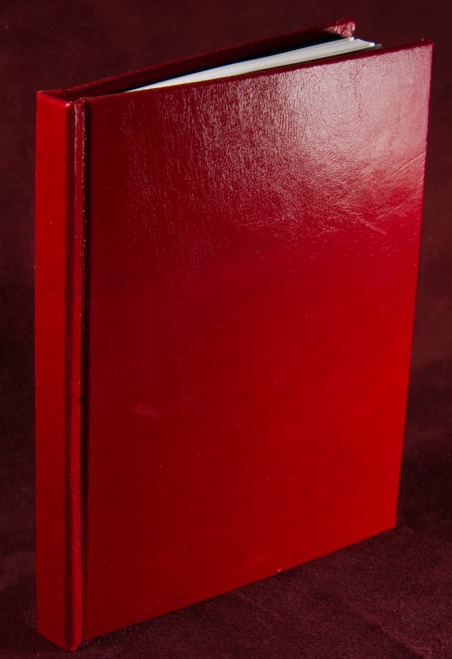 Deep Red Leather Notebook