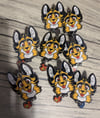 Tiger flame pins