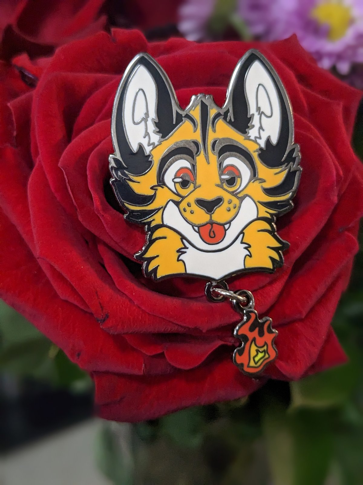 Image of Tiger flame pins