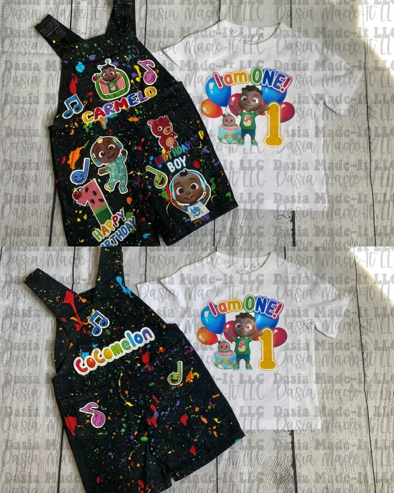 Image of Boys Custom Shortall Set