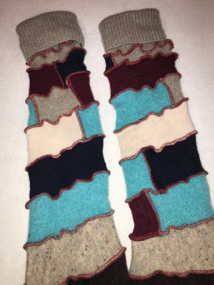 Image of 100% Cashmere "Armies" in Multi (Tan/Aqua/Maroon/Blush/Navy)