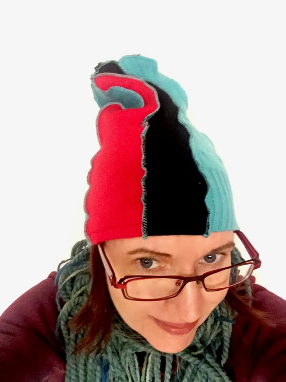 Image of Signature Slouch Hat (Red, Black, Teal, Aqua) 100% Cashmere