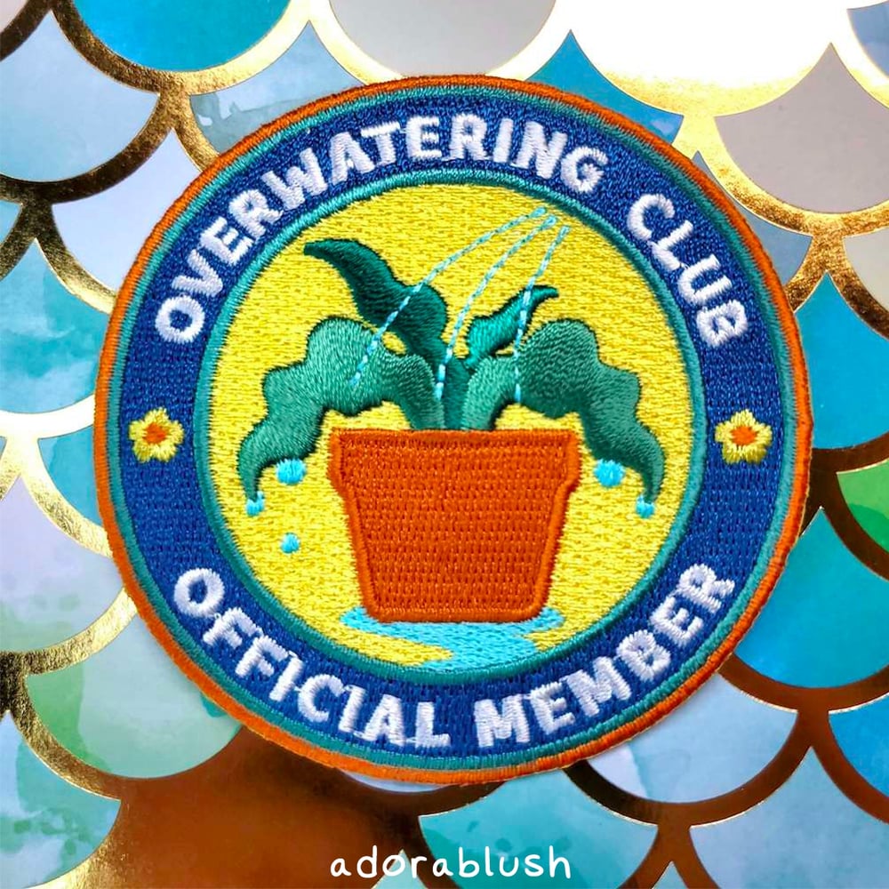 "Overwatering Club" - Embroidered Patch