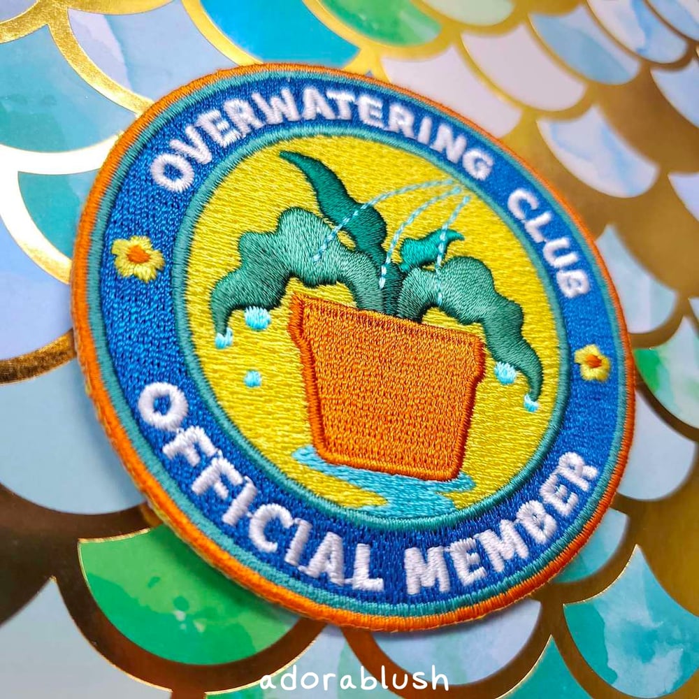 "Overwatering Club" - Embroidered Patch