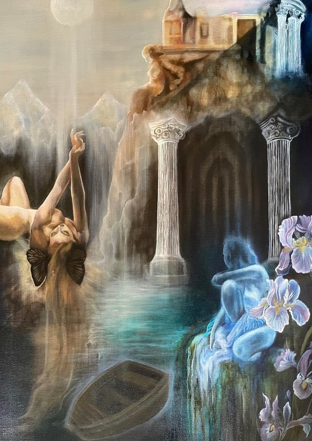 Image of Psyche, drawing down the moon on the river Styx