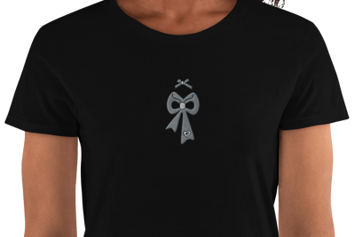 Image of Embroidered Bow T-shirt