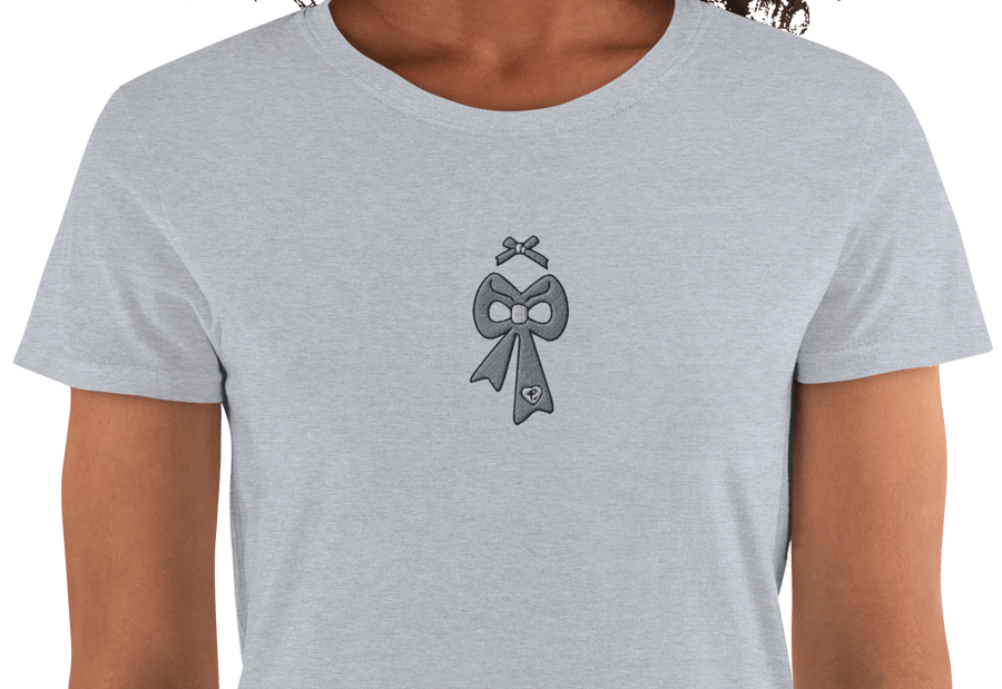 Image of Embroidered Bow T-shirt