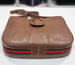 Image of Vtg. Gucci Brown Equestrian Shoulder Bag