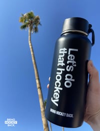Image 2 of Let's Do That Hockey 32oz Flask