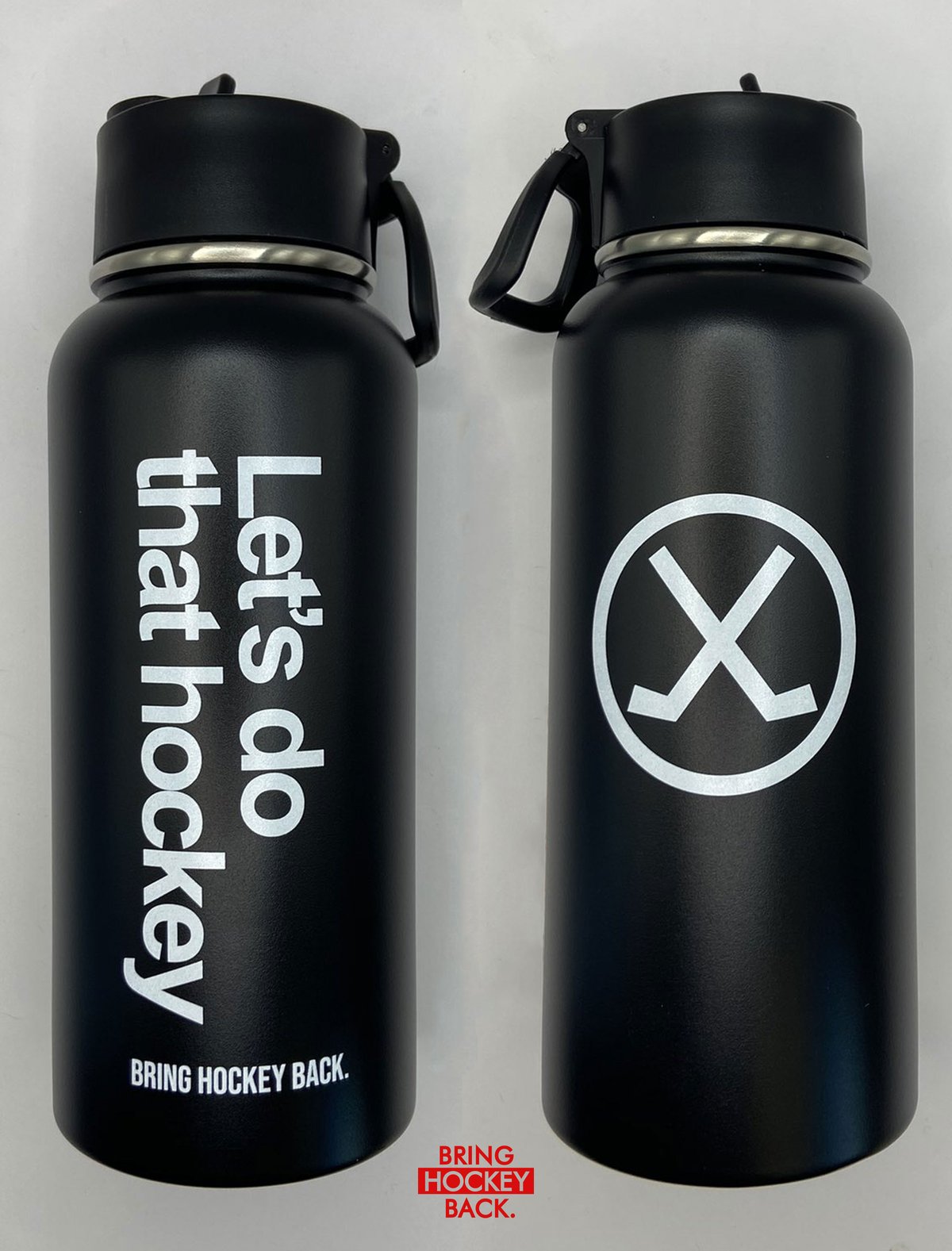 Let's Do That Hockey 32oz Flask
