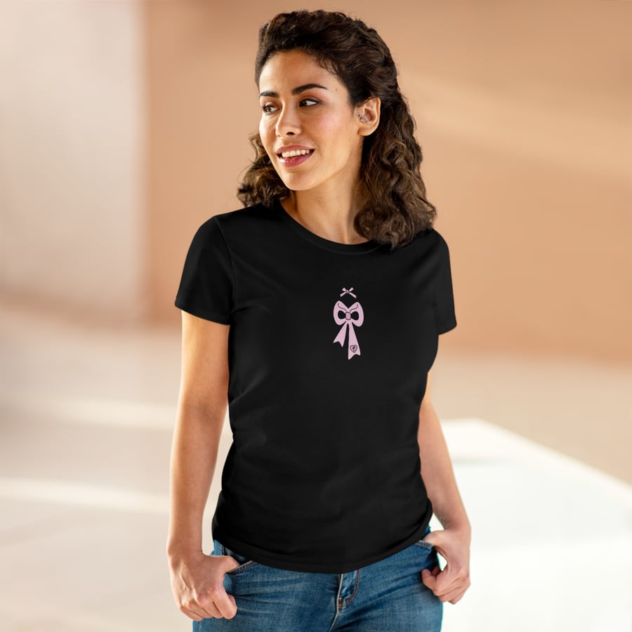 Image of Bow T-shirt (pink design)