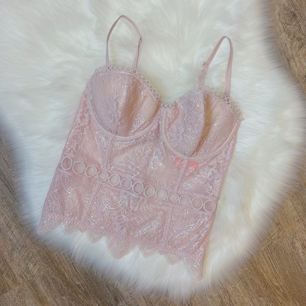 Size 36B/34C - Victoria's Secret 1990s Silk Blend Bustier Top