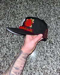 Image 5 of GREY BRIM DANGEROUS LOVE YANKEES CUSTOM FITTED CAP