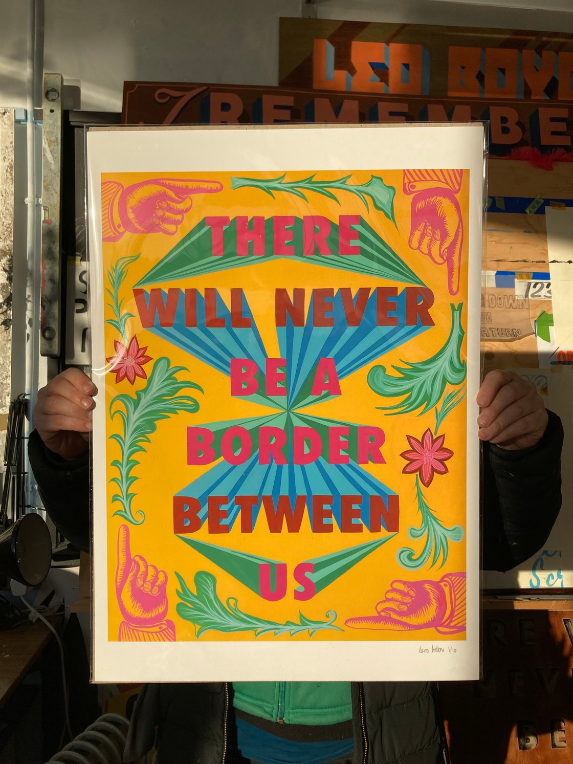 Image of 'THERE WILL NEVER BE A BORDER BETWEEN US' A3