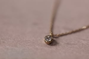 Image of 3.0mm rose-cut diamond necklace 