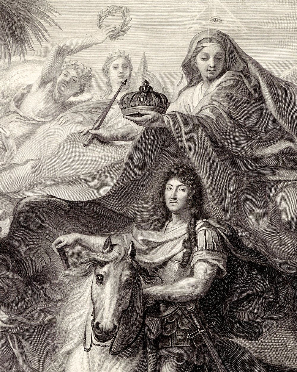 ''Allegorical equestrian portrait of Louis XIV'' (1677)