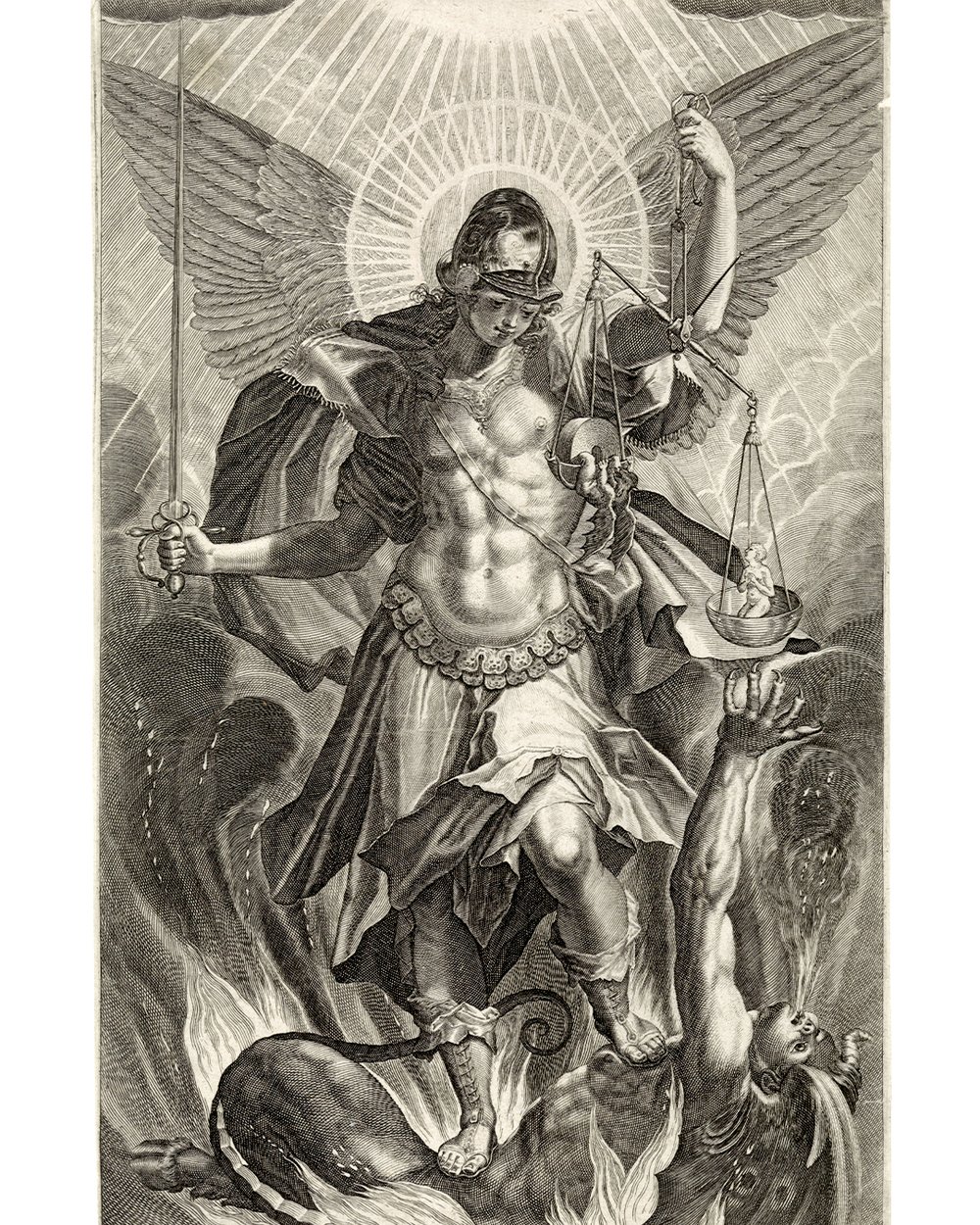 ''Archangel Michael trampling the Devil'' (1604)