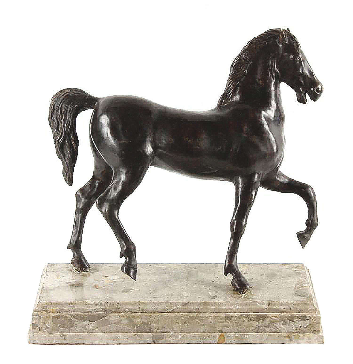 Image of Large 19th century Grand Tour Bronze of a Trotting Horse
