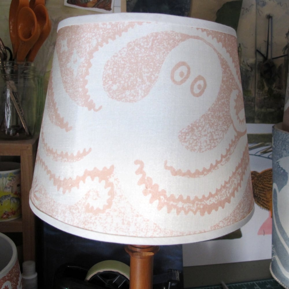 Octopus shade - silk, light shell pink