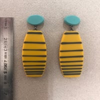 Image 2 of Drop stripe earrings 