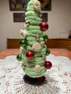 Yarn Rope Christmas Tree (Red/green plaid)