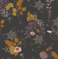 Image 2 of Goth Floral Bandana