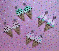 ICE CREAM CLAY EARRINGSSSS!!