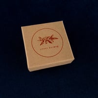 Image 5 of Recycled Silver Necklace ~ Textured Hoop Pendant with Moonstone