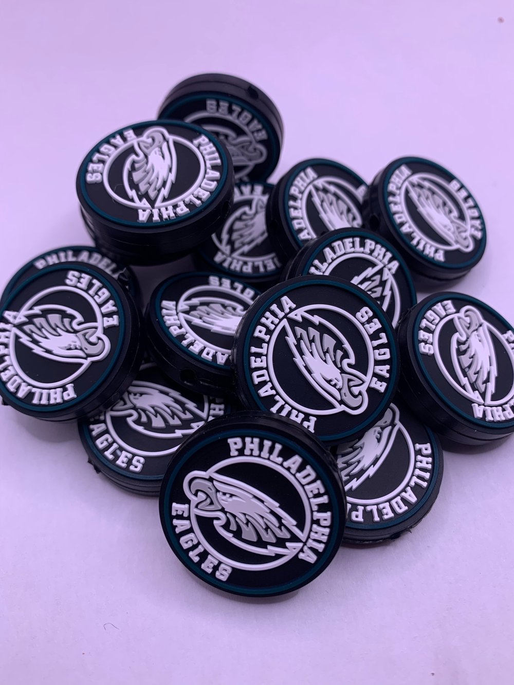 Image of Foot Ball Silicone Bead 