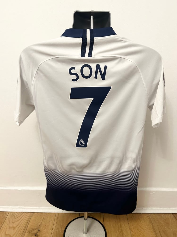 Image of Tottenham Hotspur “SON 7” 2018/19 Inaugural Home Shirt + PL patches (S)